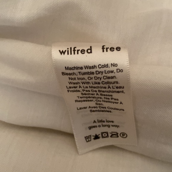 Aritzia Wilfred cream teddy jacket xxs - Picture 5 of 5